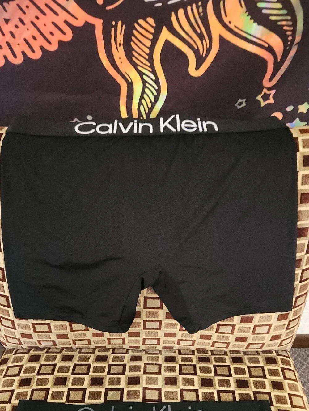 New Calvin Klein Microfiber Men's Boxer Briefs Two Pack - Black & Gray Sz L